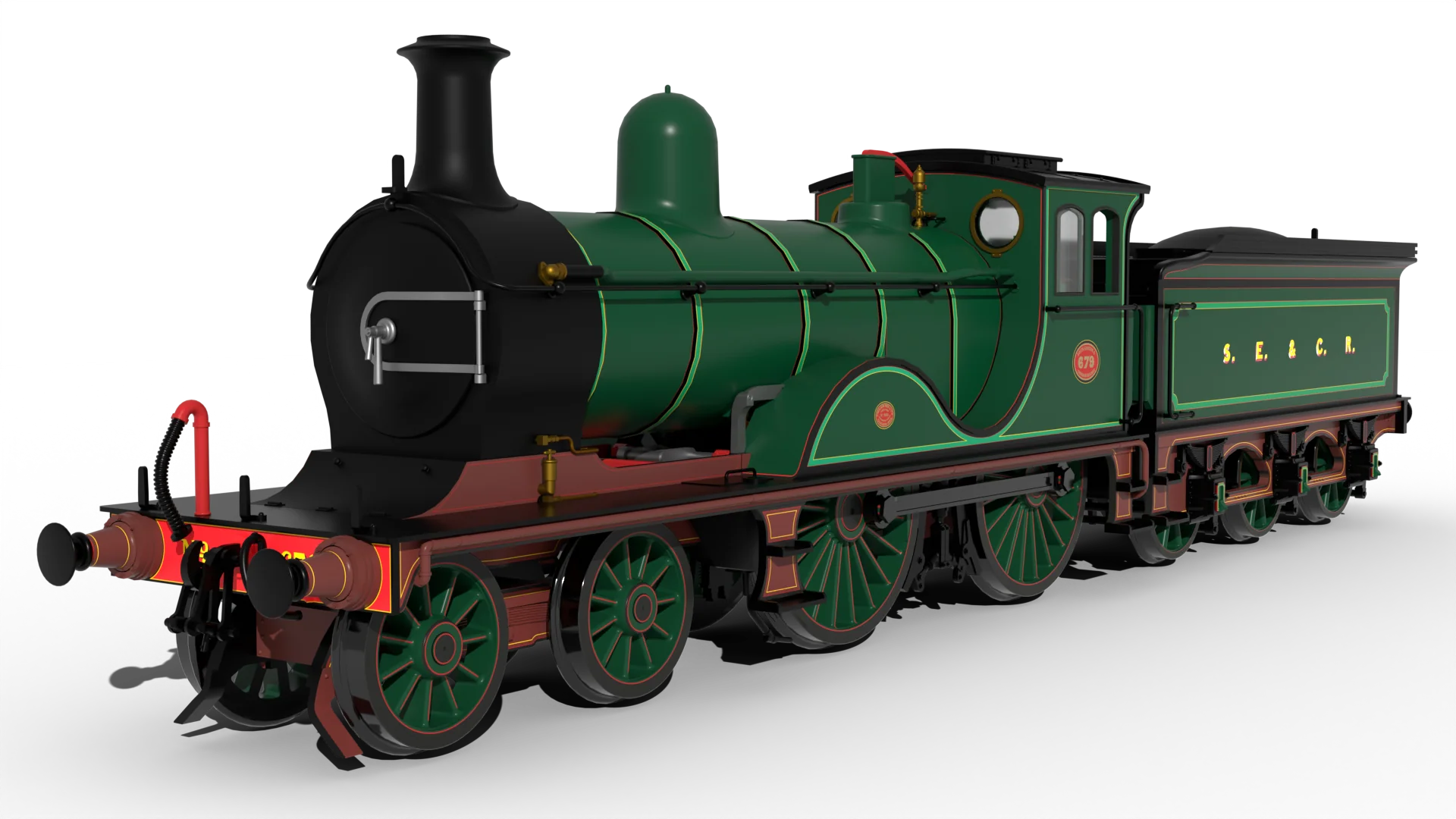 SECR G Class 4-4-0 No.679 - SECR Wainwright Green Steam Locomotive - DCC Sound