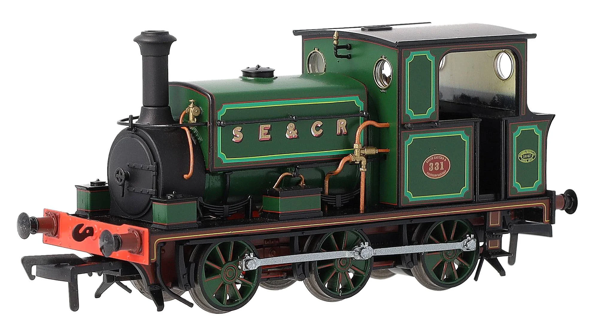 960509 Manning Wardle L Class 'What If' SECR No.331 Fully Lined Wainwright Green 0-6-0ST Steam Tank Locomotive - DCC Sound