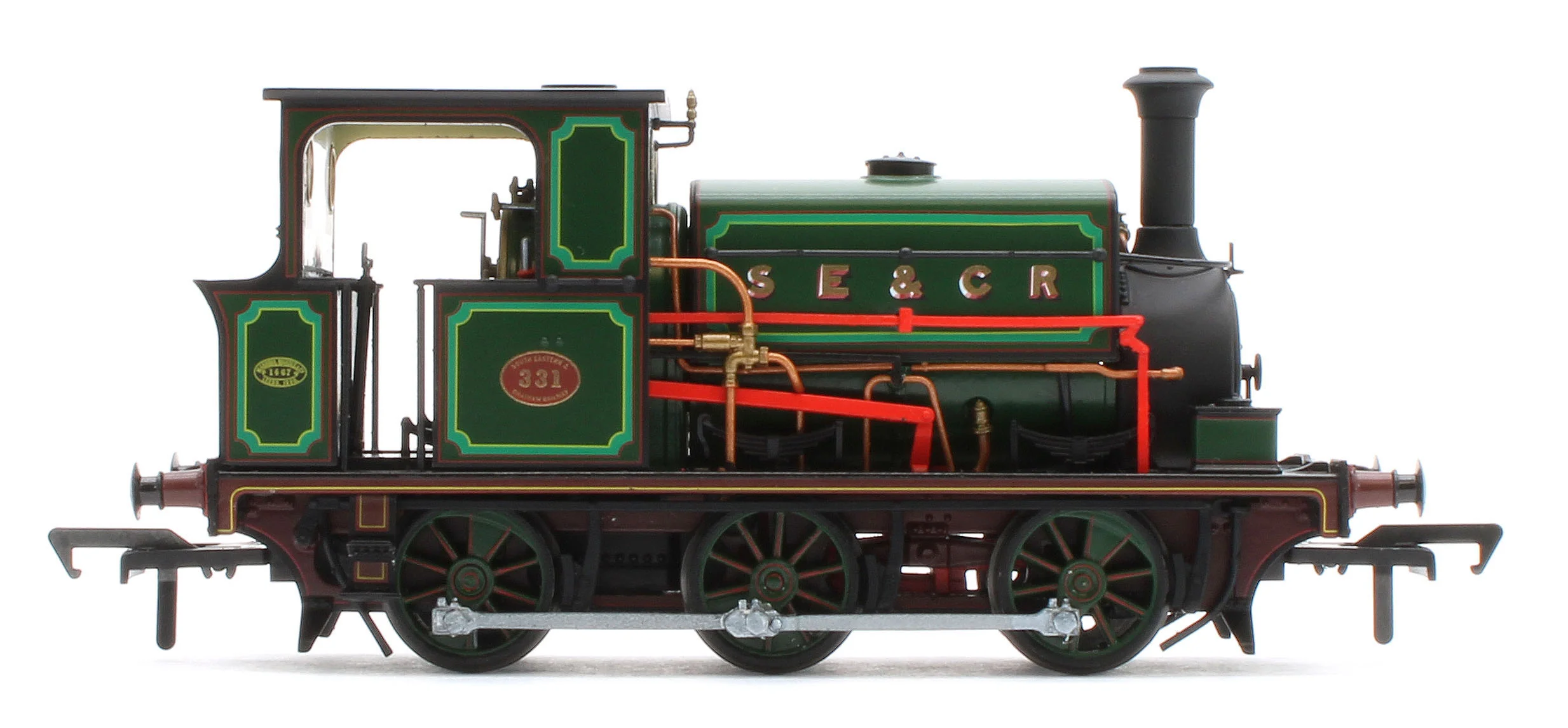 960509 Manning Wardle L Class 'What If' SECR No.331 Fully Lined Wainwright Green 0-6-0ST Steam Tank Locomotive - DCC Sound - Image 5