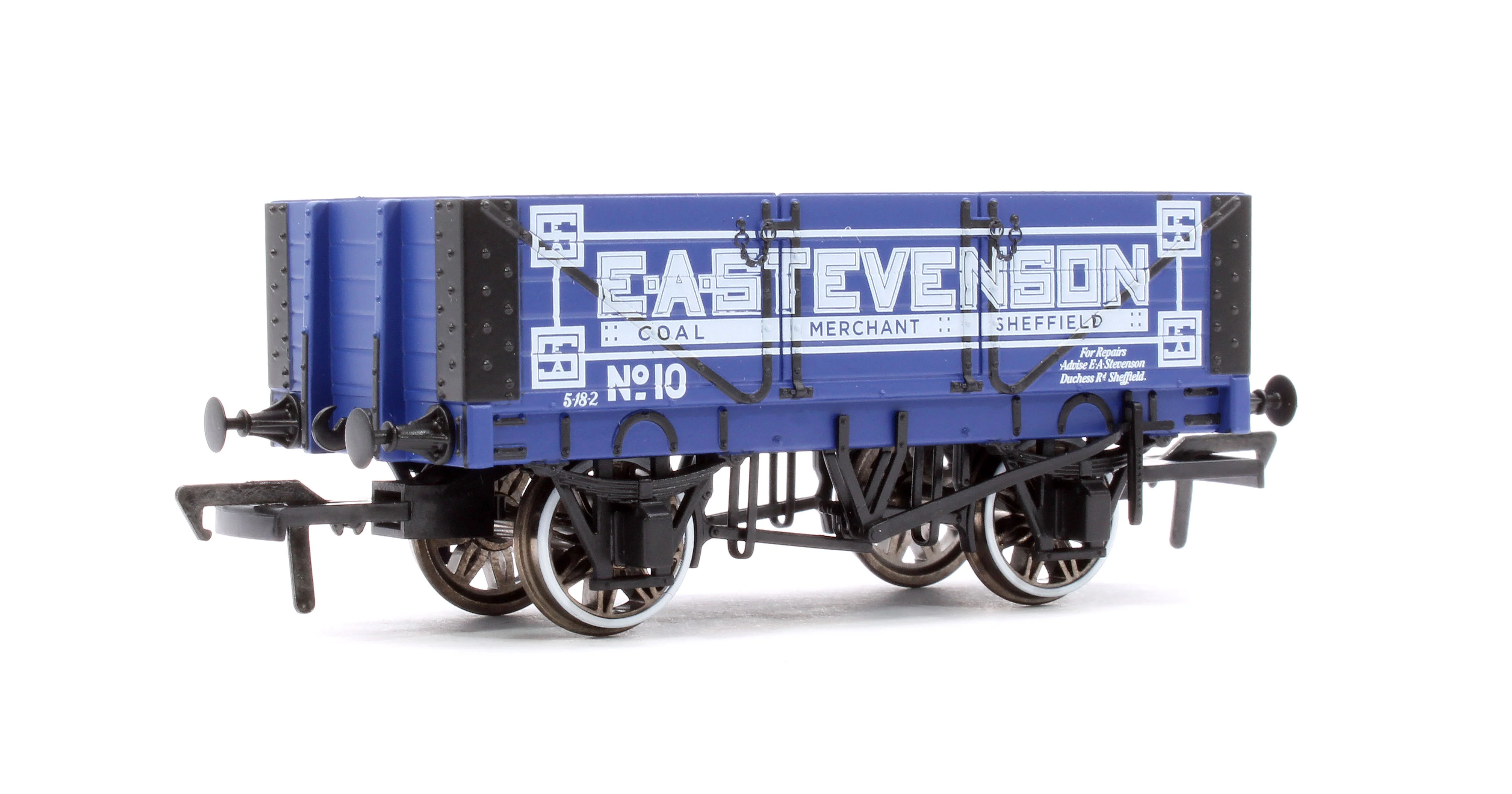 967004 5 Plank 1907 Railway Clearing House Open Wagon - E.A. Stevenson, Sheffield No.10