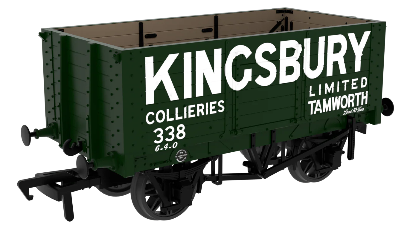 967802 RCH 1907 Spec Open Wagon Kingsbury No. 338 7-plank wagon with side doors