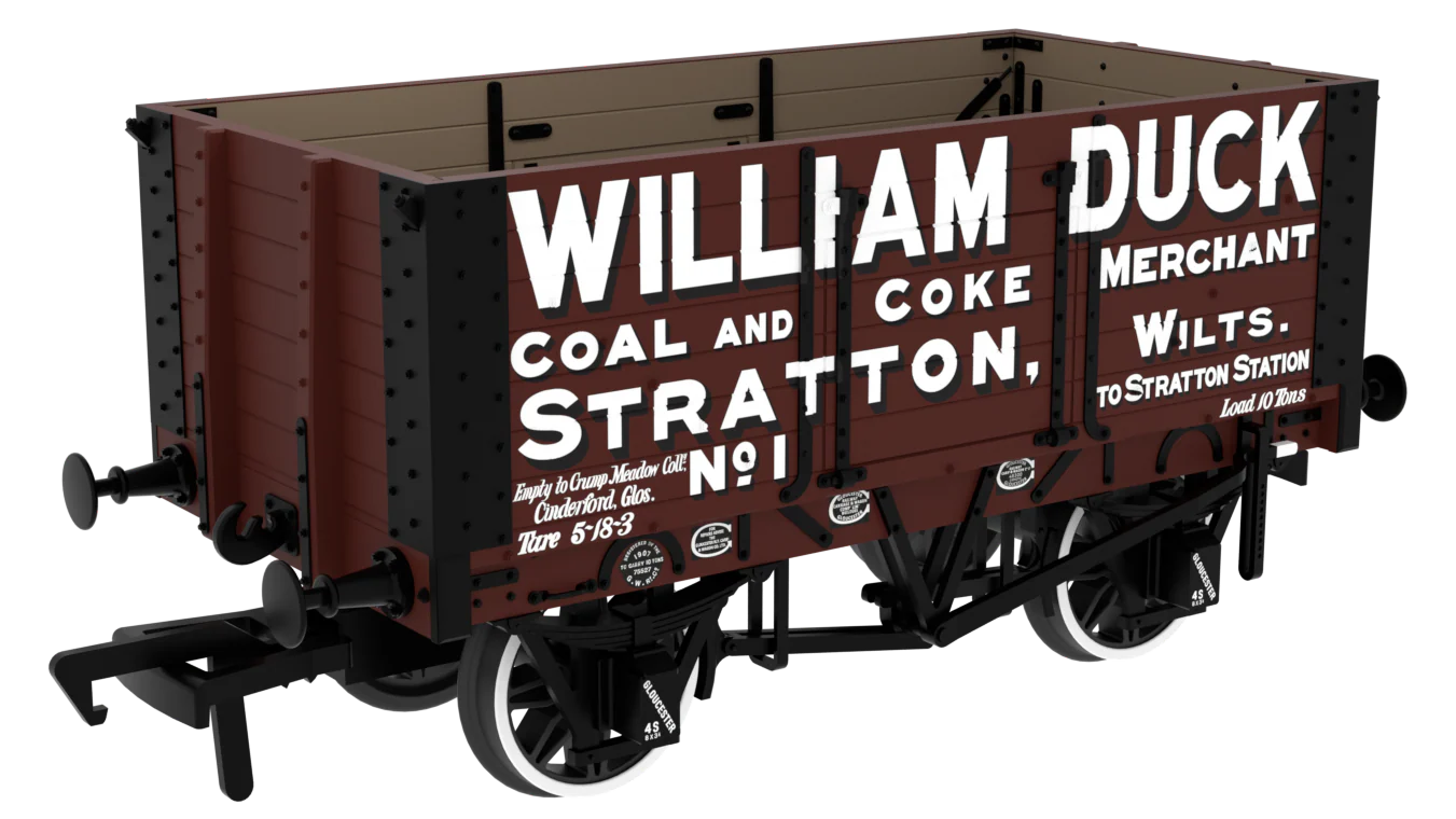 967805 RCH 1907 Spec Open Wagon William Duck No. 1 7-plank wagon with side doors