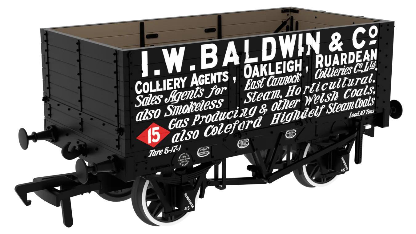 967809 RCH 1907 Spec Open Wagon I. W. Baldwin No. 15 7-plank wagon with side and end doors
