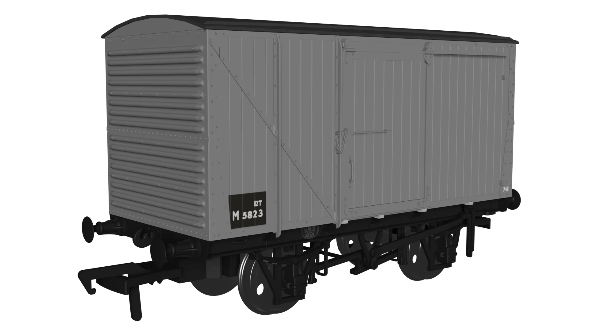 970008 12 Ton LMS D1663 Van - BR No.M5823