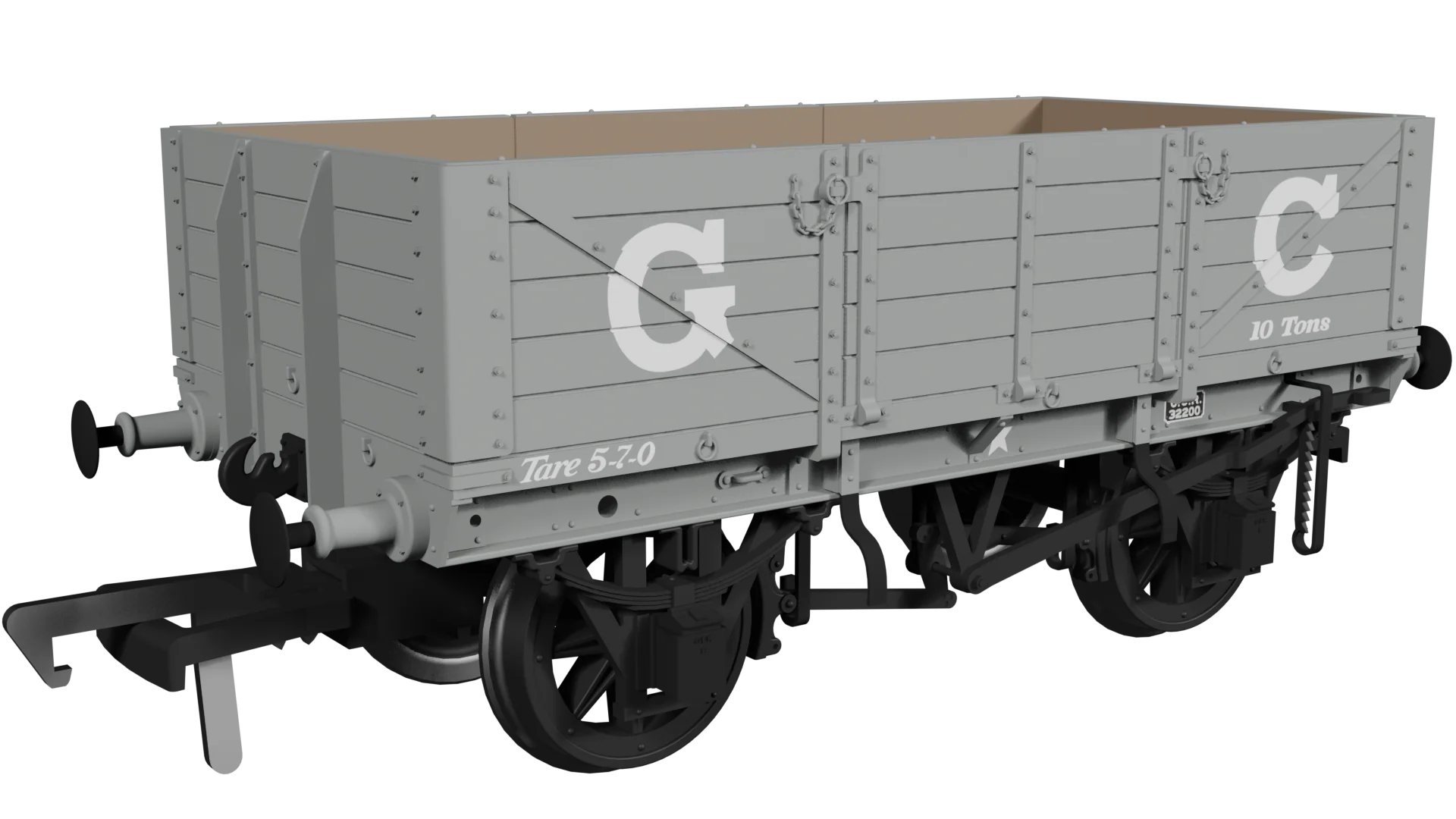 972007 GER Dia.17 5-Plank Open Wagon GCR No.32200