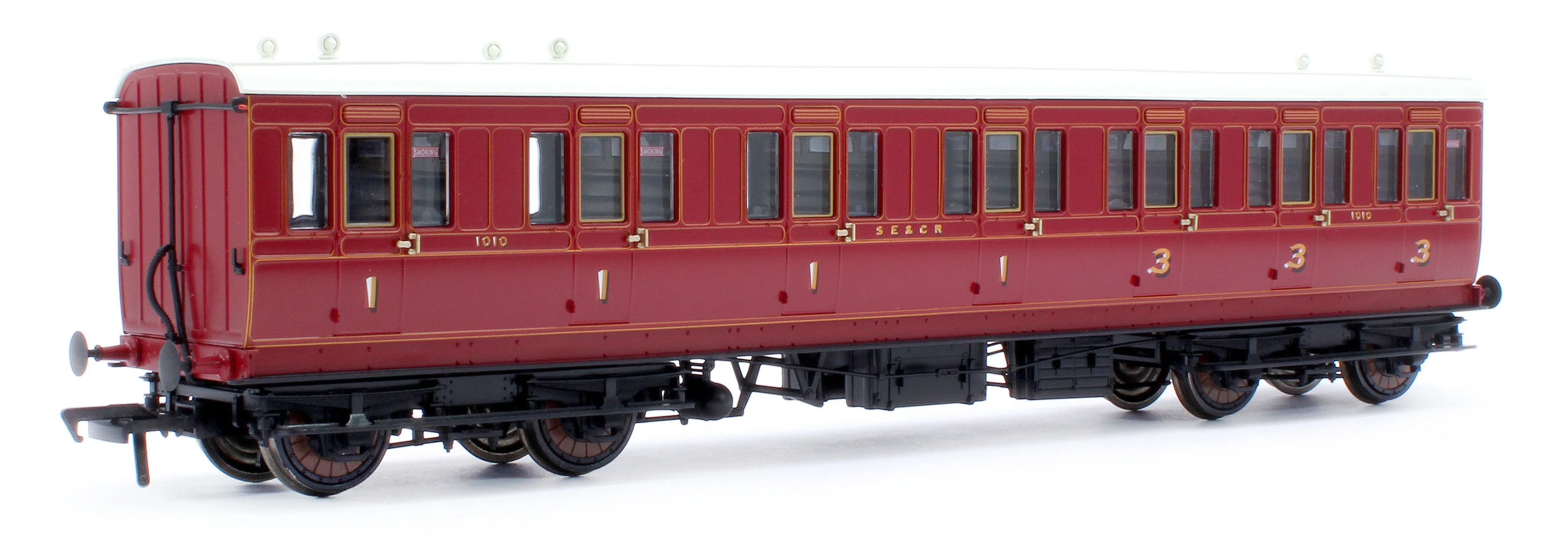 978001 48' SECR ‘Evolution’ Bogie Coach Non-Corridor Carriage No.973, No.881 & No.1010 3-Pack - Image 10