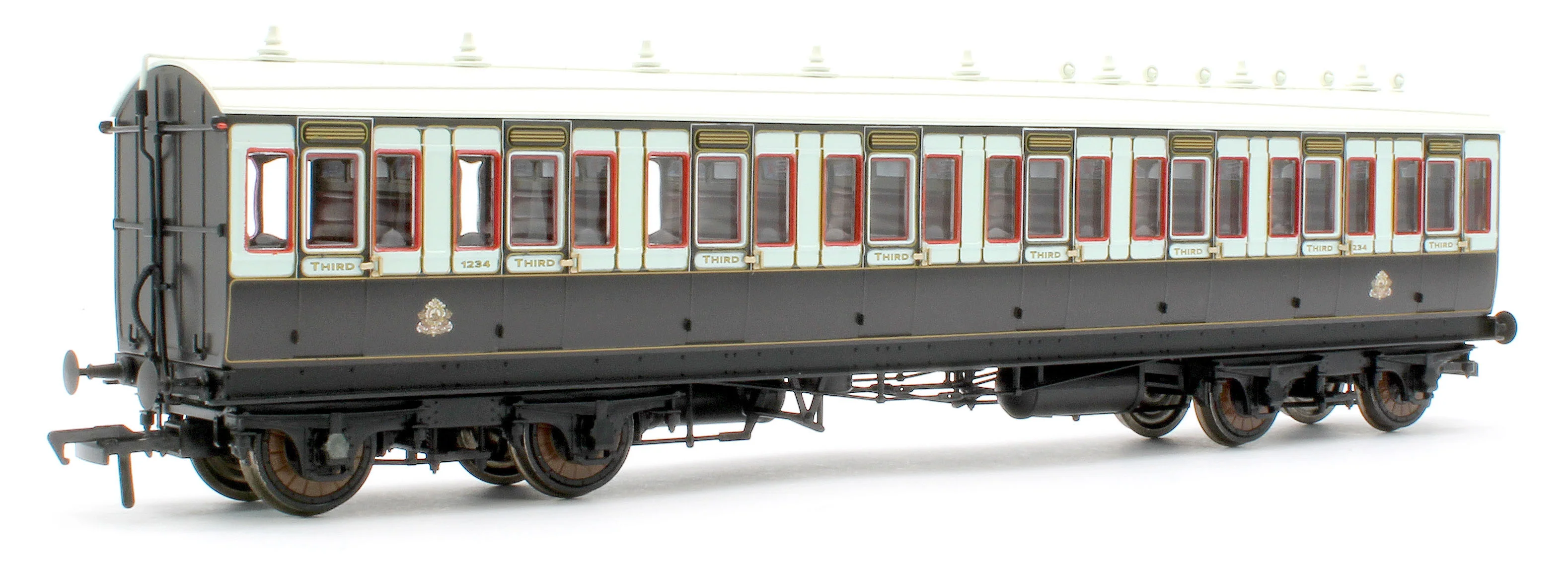 978009 48' LNWR ‘Evolution’ Bogie Coach Non-Corridor Carriage No.7981, No.1234 & No.2914 3-Pack - Image 8