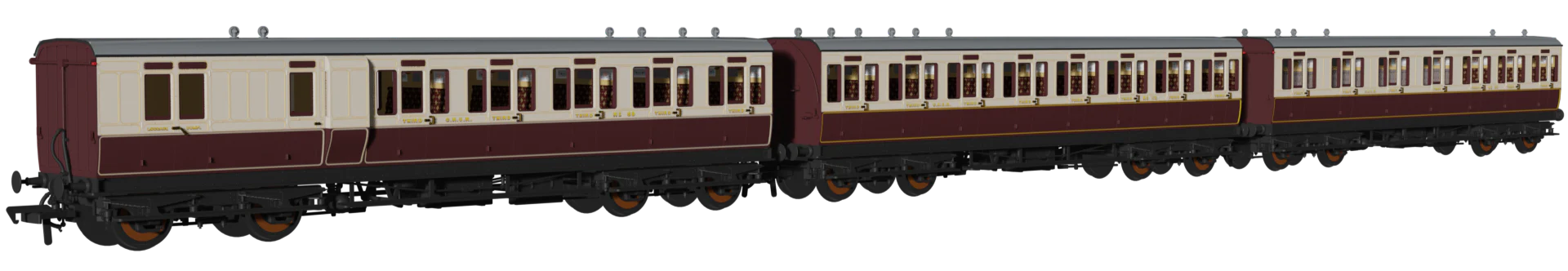 'Evolution' 48' GNoSR Non-Corridor Carriage No.69, 112 & 60 Triple Pack - Image 2
