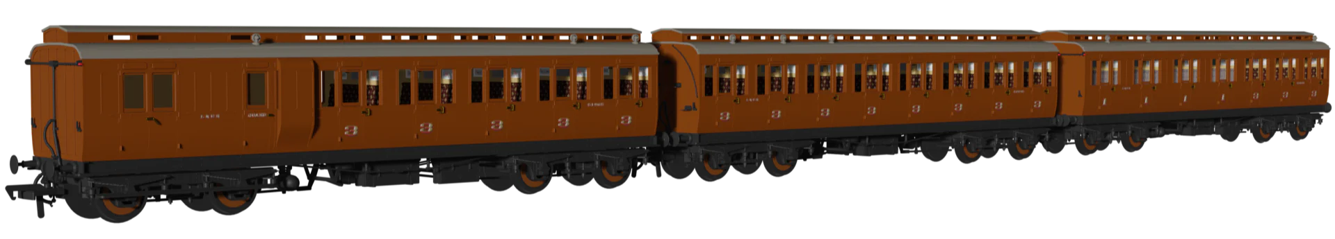 'Evolution' 48' LNER Non-Corridor Carriage No.51865, 52105 & 51400 Triple Pack - Image 2
