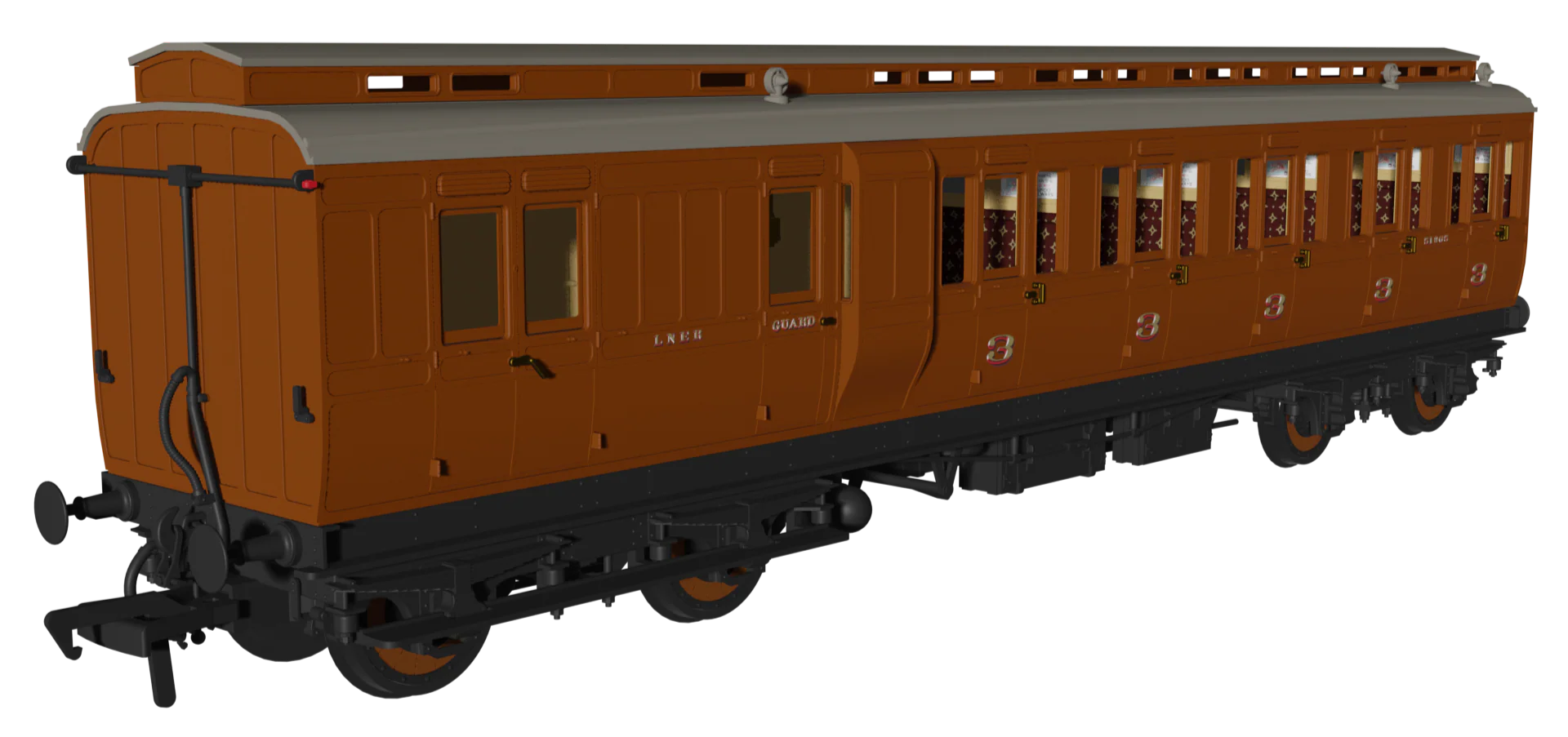 'Evolution' 48' LNER Non-Corridor Carriage No.51865, 52105 & 51400 Triple Pack - Image 3