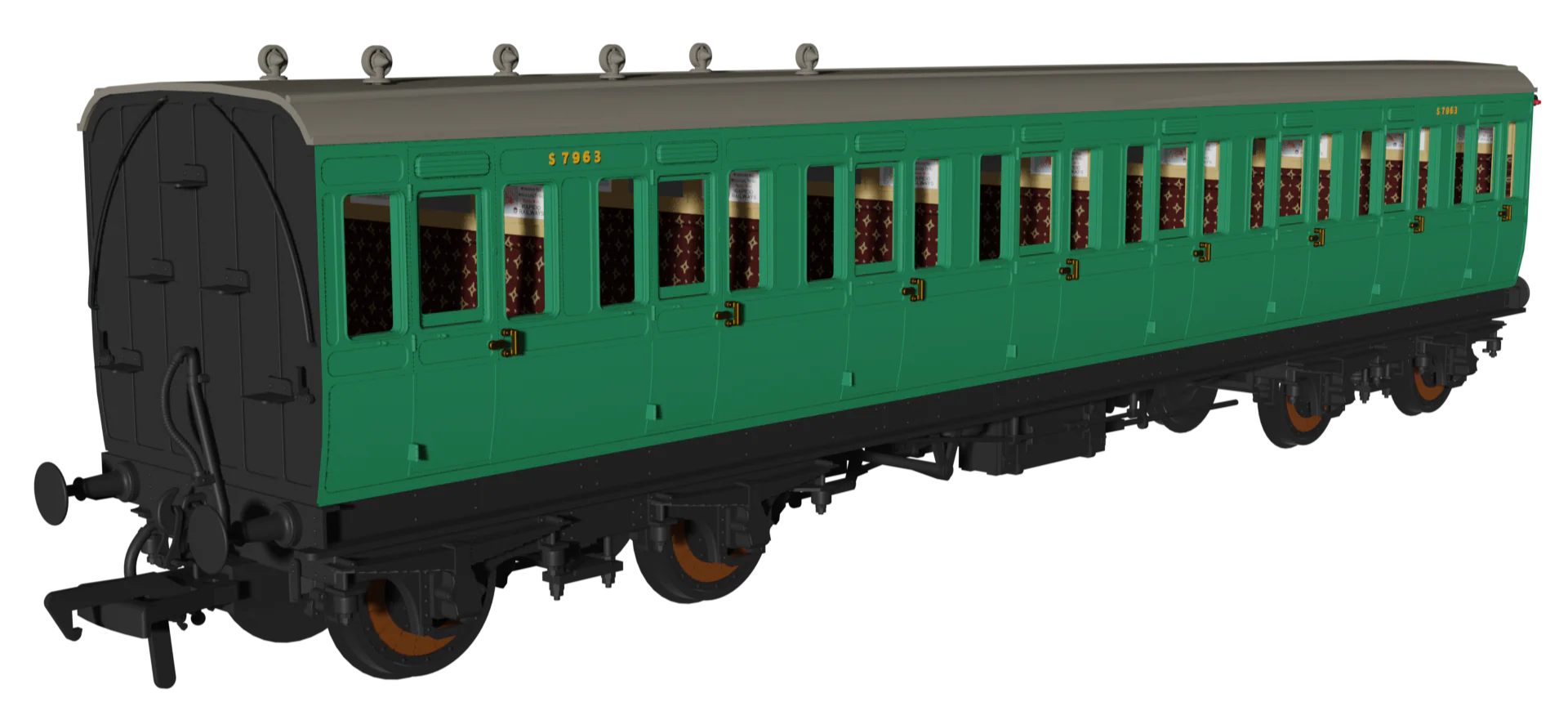 'Evolution' 48' BR Malachite Non-Corridor Carriage No.S8459, S7963 & S9004 Triple Pack - Image 4