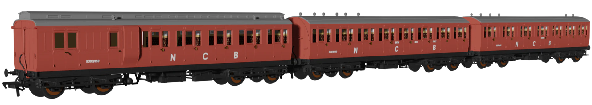 'Evolution' 48' NCB Non-Corridor Carriage No.9300/159, 9300/163 & 9300/151 Triple Pack - Image 2