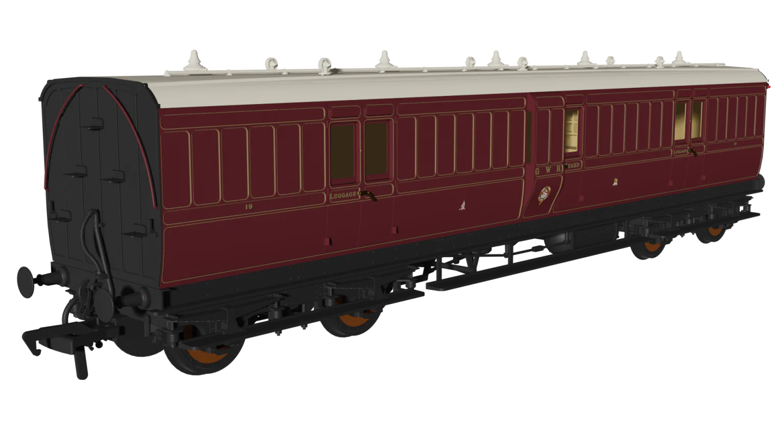 GWR Lined Crimson Lake 'Evolution' Non-Corridor Full Brake No.19
