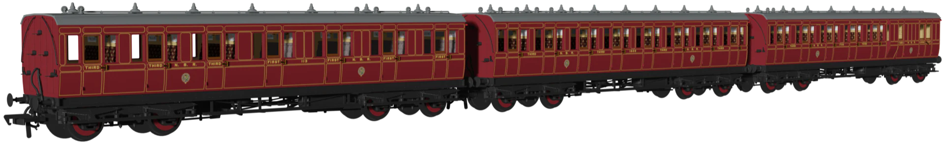 978901 āEvolutionā 48ā North British Railway Brake third No.1785 Triple Pack