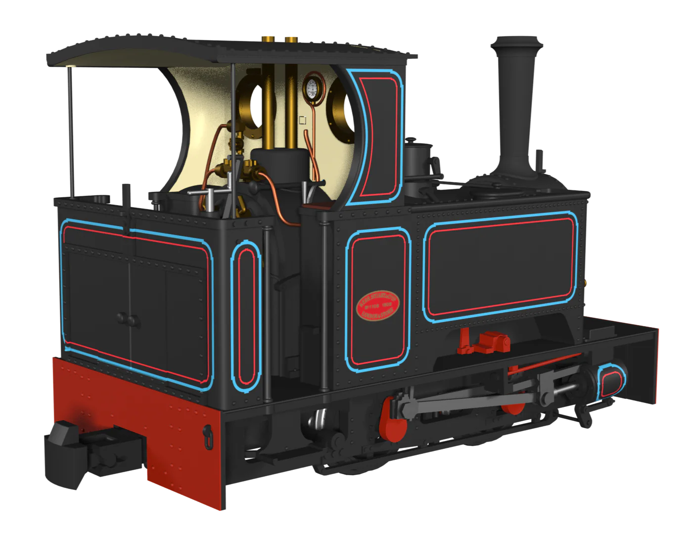 Sirdar Class 0-4-0 Kerr, Stuart & Co. Short-Tank 'What If' - Penrhyn Lined Black Steam Locomotive - Image 2