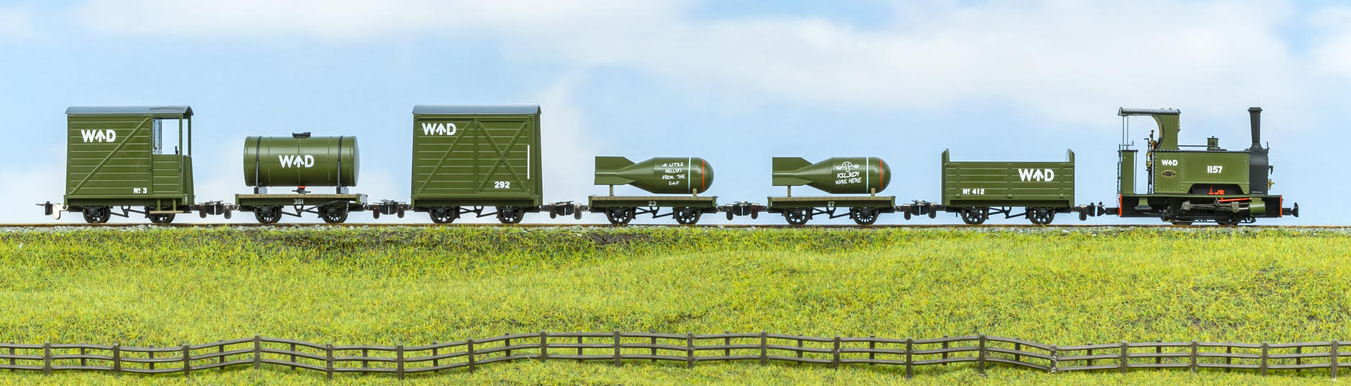 Sirdar Class 0-4-0 Kerr, Stuart & Co. Short-Tank 'What If' - WDLR Plain Green Steam Locomotive - DCC Fitted - Image 5