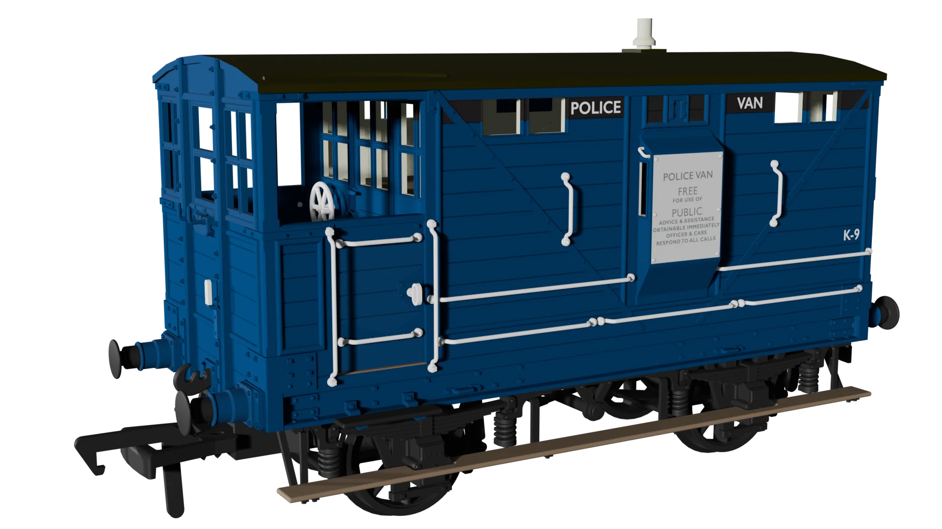 LNWR D17b Brake - Police Blue No.K-9