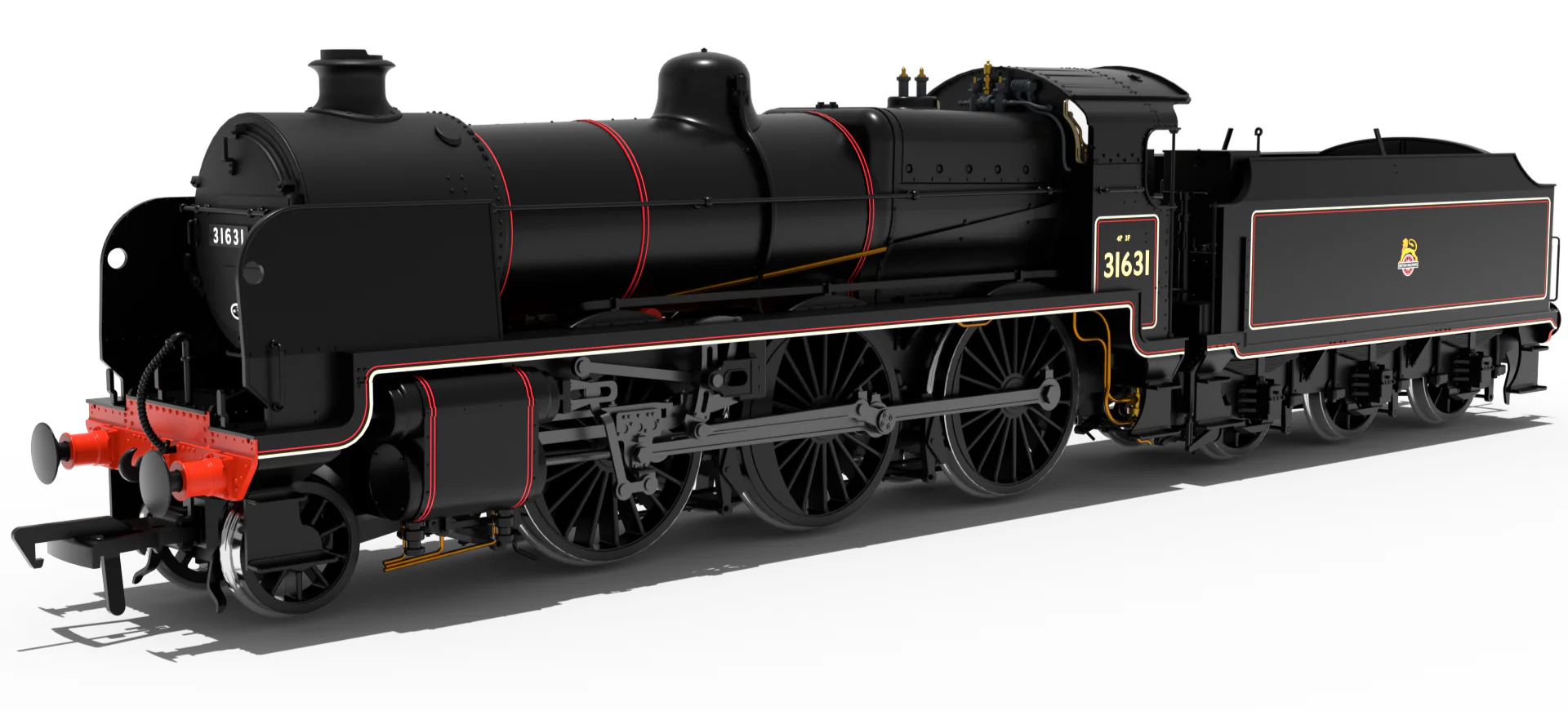 SR U Class 2-6-0 No.31631 - BR Lined Black Early Crest Steam Locomotive