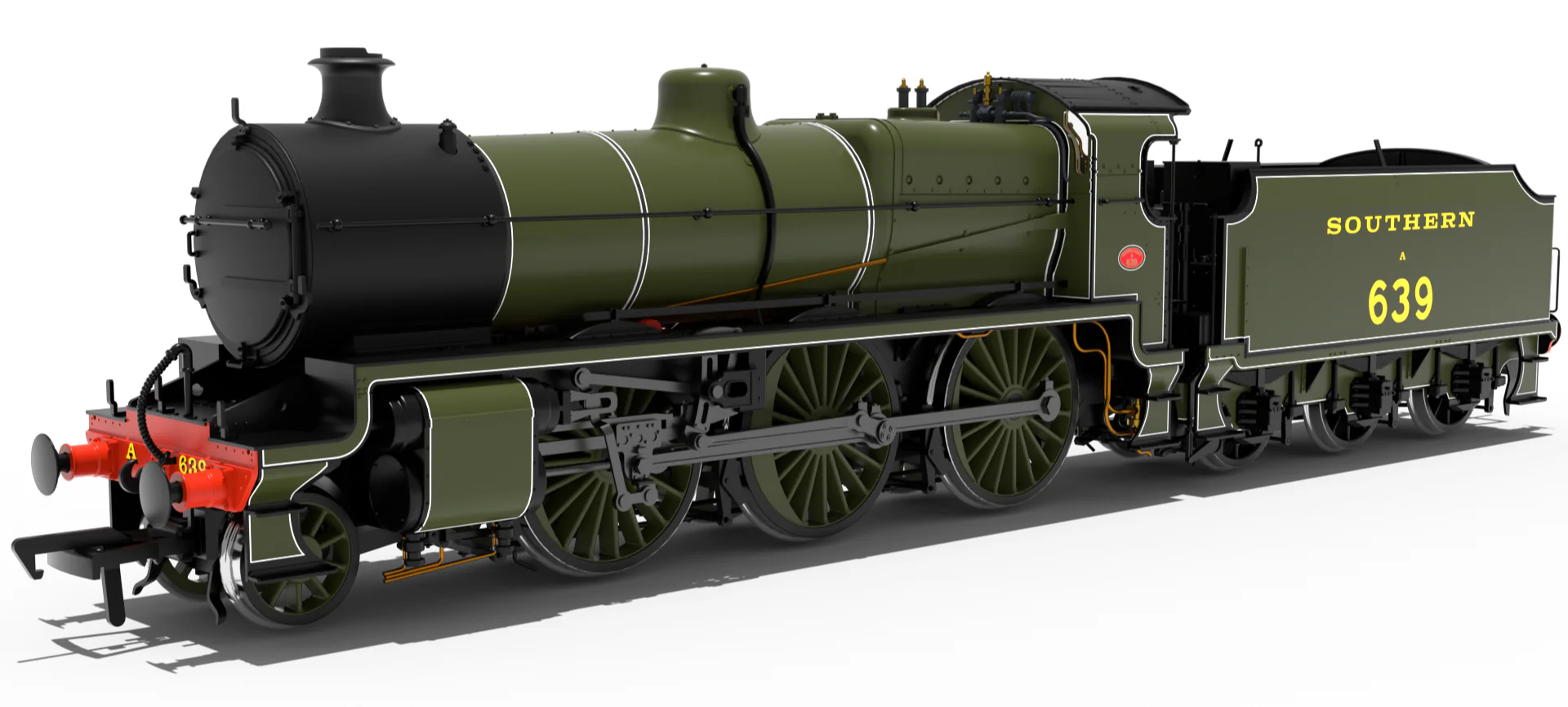 SR U Class 2-6-0 No.A639 - SR Lined Olive Steam Locomotive