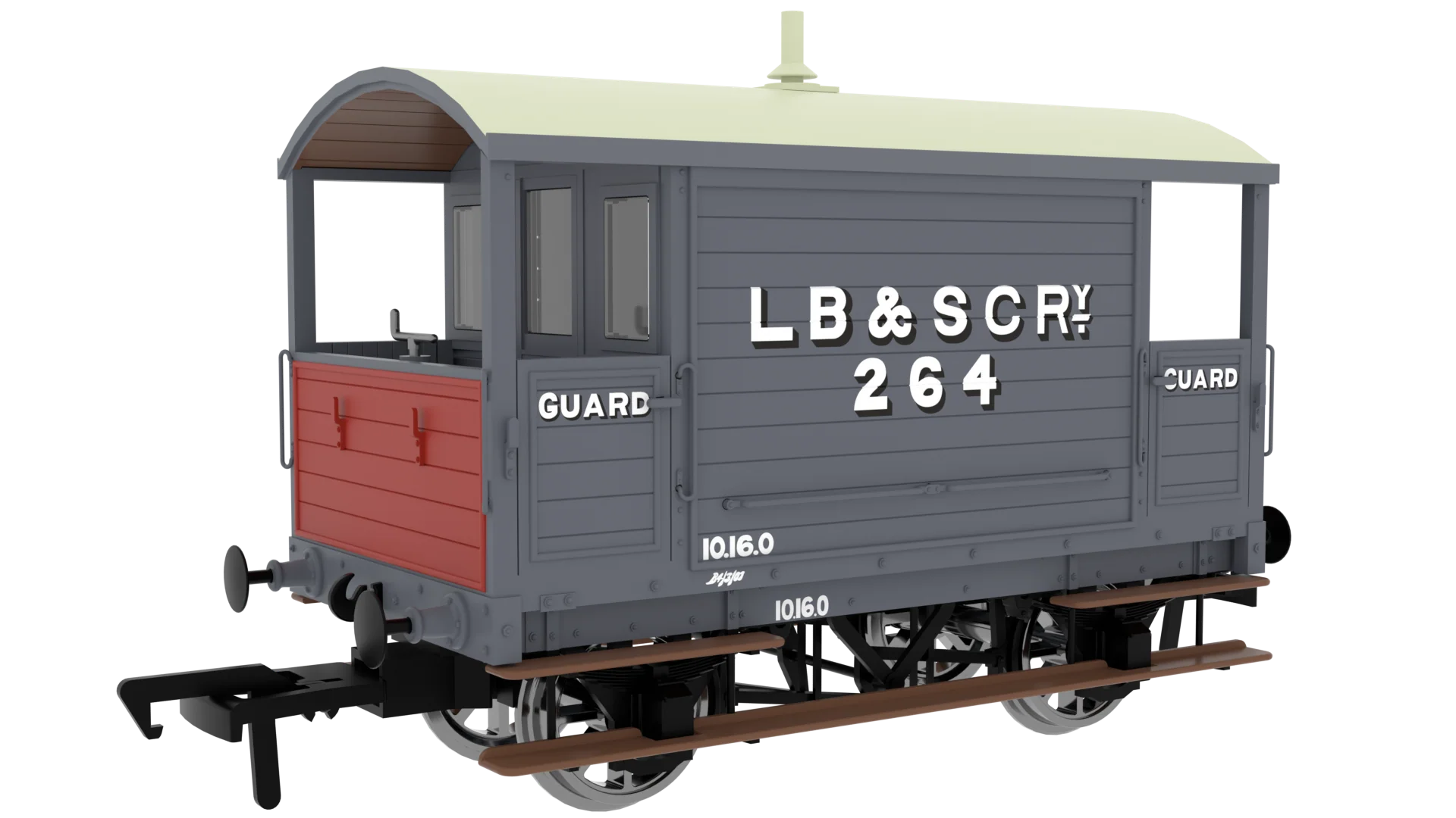 LBSC 4 Wheel Brake Van - LB&SCRy No.264
