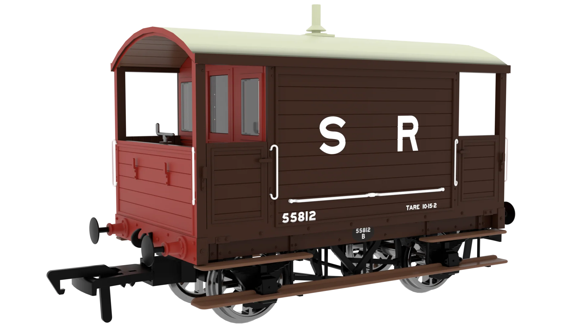 LBSC 4 Wheel Brake Van - SR (Pre-36) No.55812