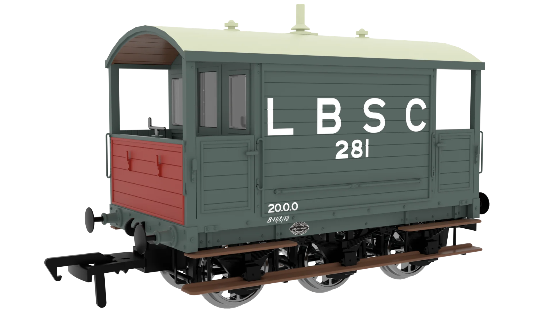 LBSC 6 Wheel Brake Van - LBSC No.281