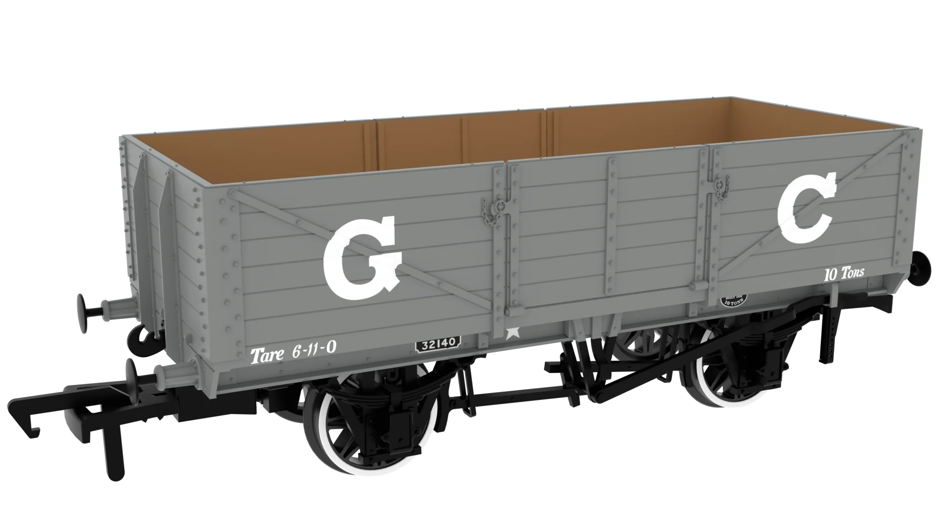 GCR Dia. 9A/9B 6-Plank - No. 32140 GCR Grey