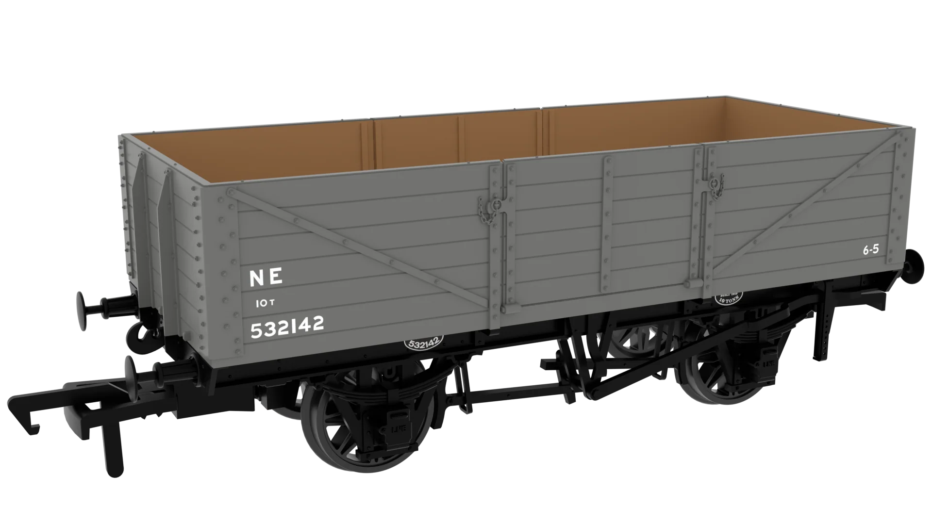 GCR Dia. 9A/9B 6-Plank - No. 532142 LNER Grey (post-’36)