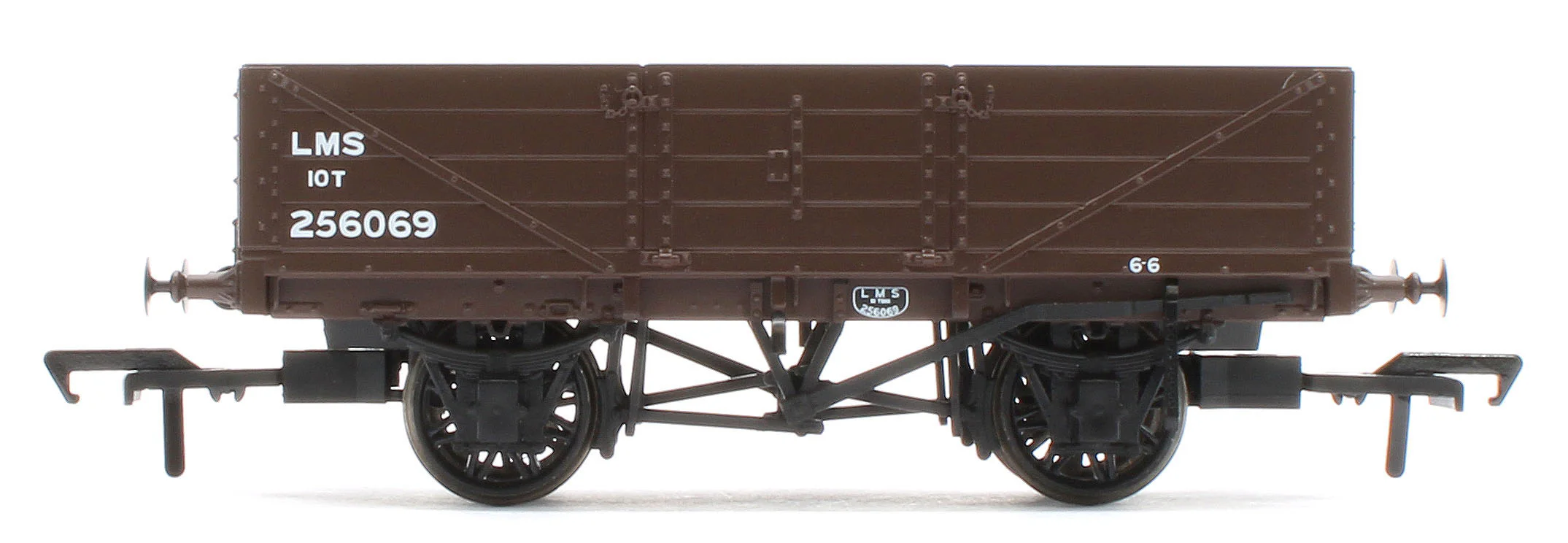 950016 LNWR D90 4-Plank Open LMS Bauxite (post-1936) No.256069 - Image 2