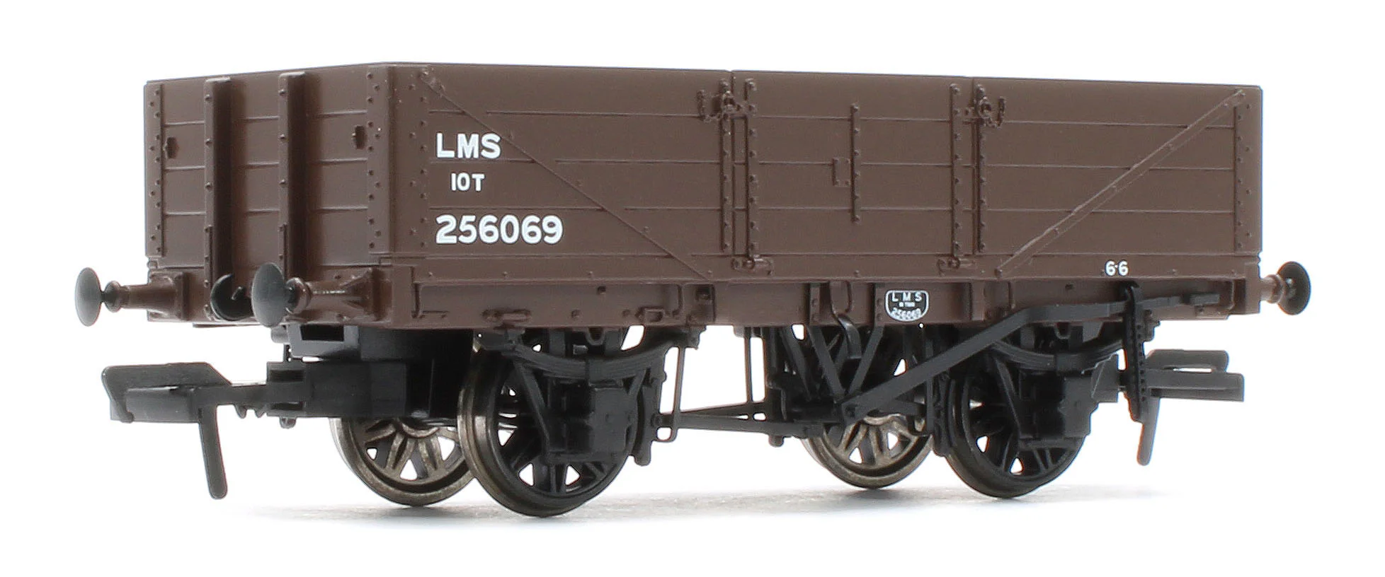 950016 LNWR D90 4-Plank Open LMS Bauxite (post-1936) No.256069 - Image 3