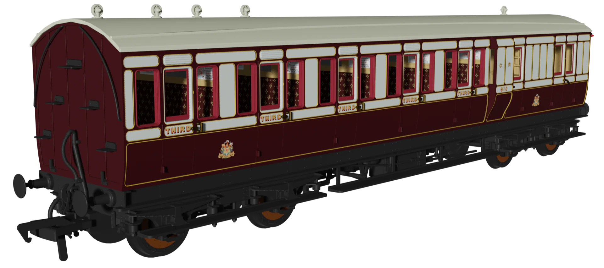 978107 āEvolutionā 48ā Caledonian Railway Purple Madder and White No.610, 438 & 152 Triple Pack - Image 2