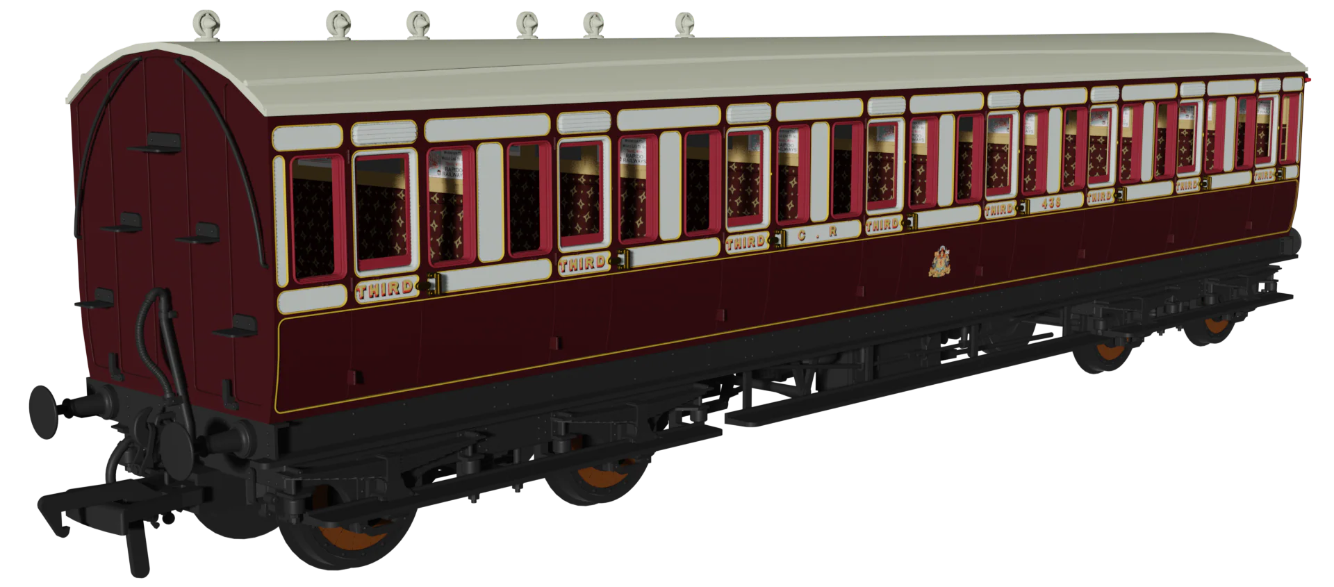 978107 āEvolutionā 48ā Caledonian Railway Purple Madder and White No.610, 438 & 152 Triple Pack - Image 3