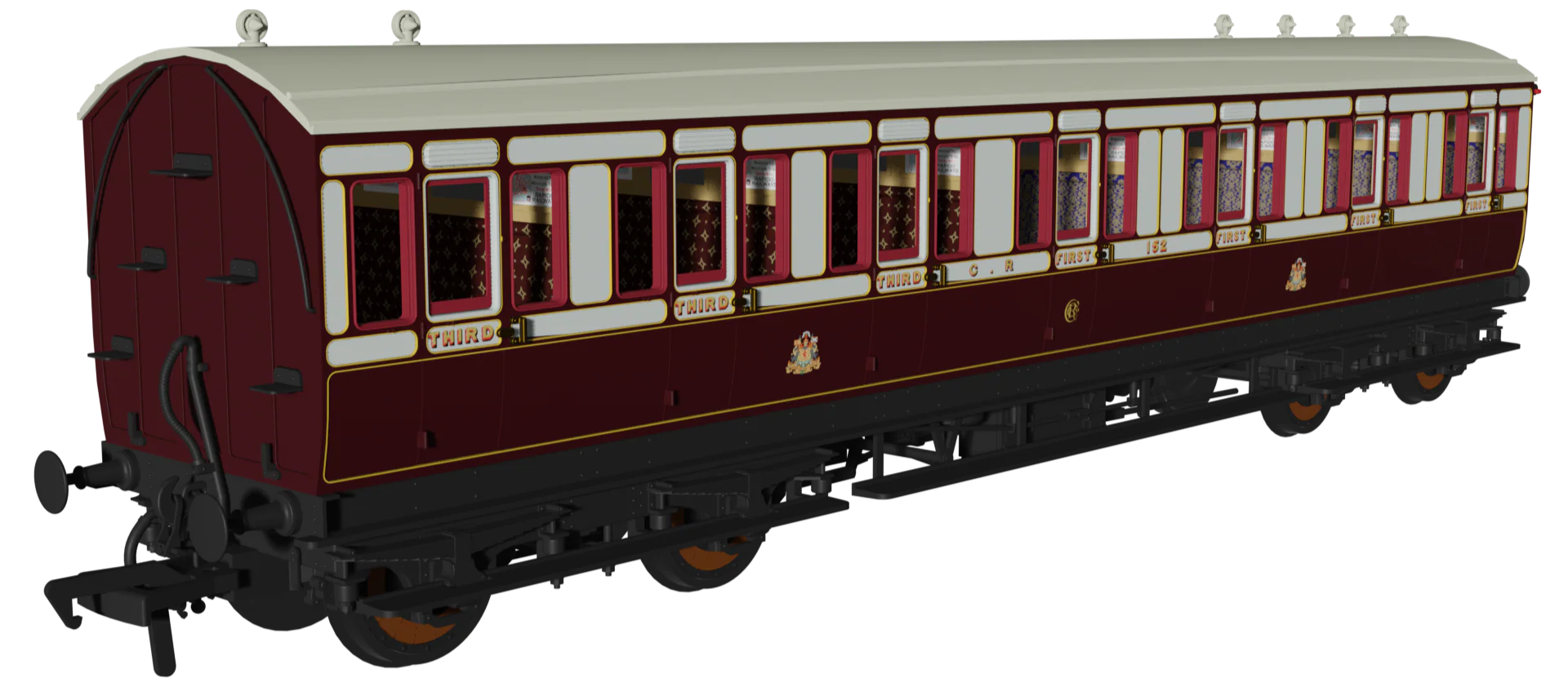 978107 āEvolutionā 48ā Caledonian Railway Purple Madder and White No.610, 438 & 152 Triple Pack - Image 4