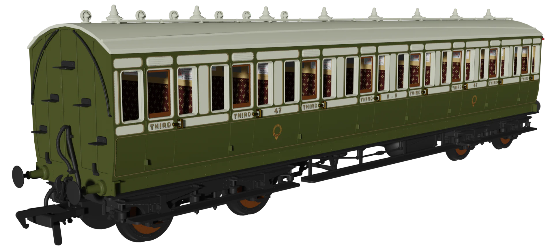 978113 ‘Evolution’ 48’ Highland Railway Green and White No.12, 47 & 97 Triple Pack - Image 4