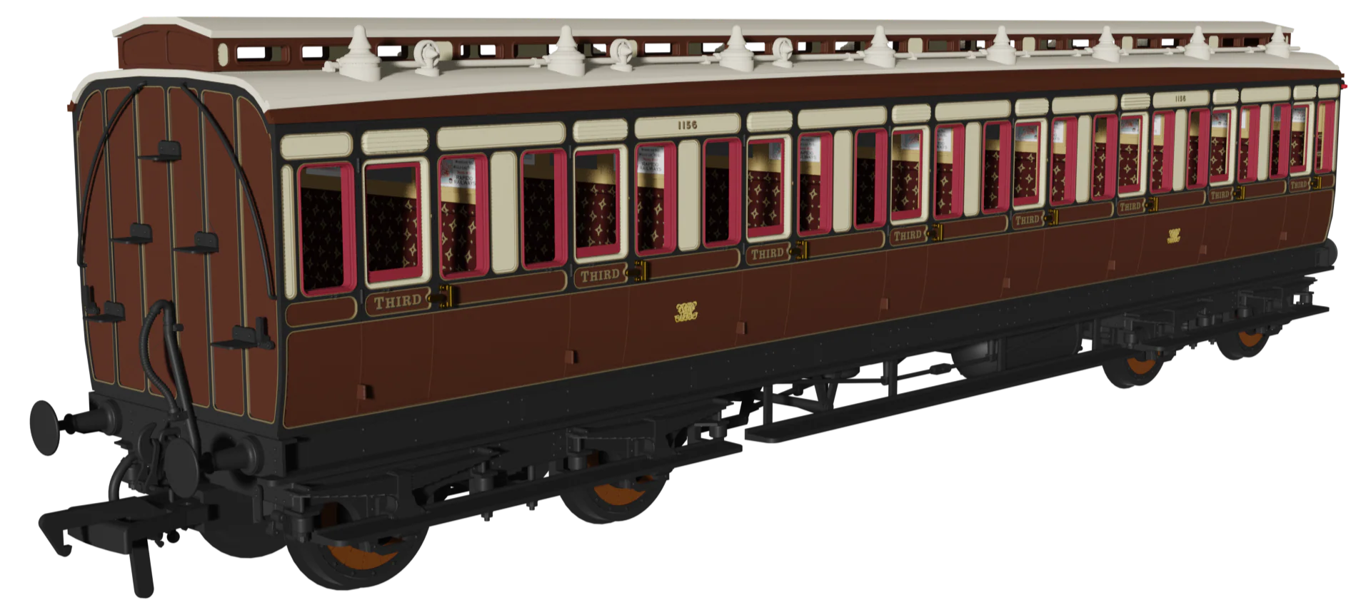 978133 ‘Evolution’ 48’ Great Western Railway Chocolate and Cream (Early Monogram) Third No.1156