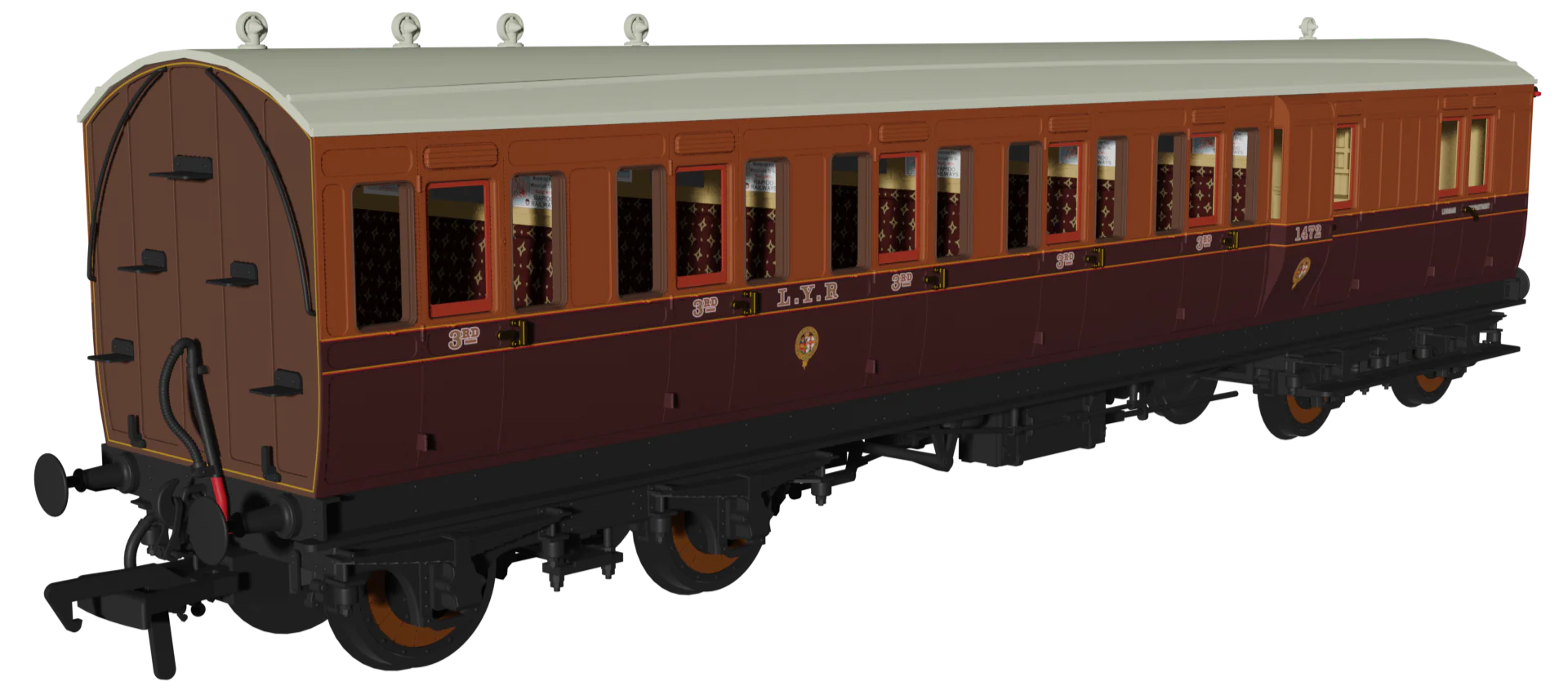 978137 ‘Evolution’ 48’ Lancashire and Yorkshire Railway Brown & Umber No.1472, 2006 & 495 Triple Pack - Image 2