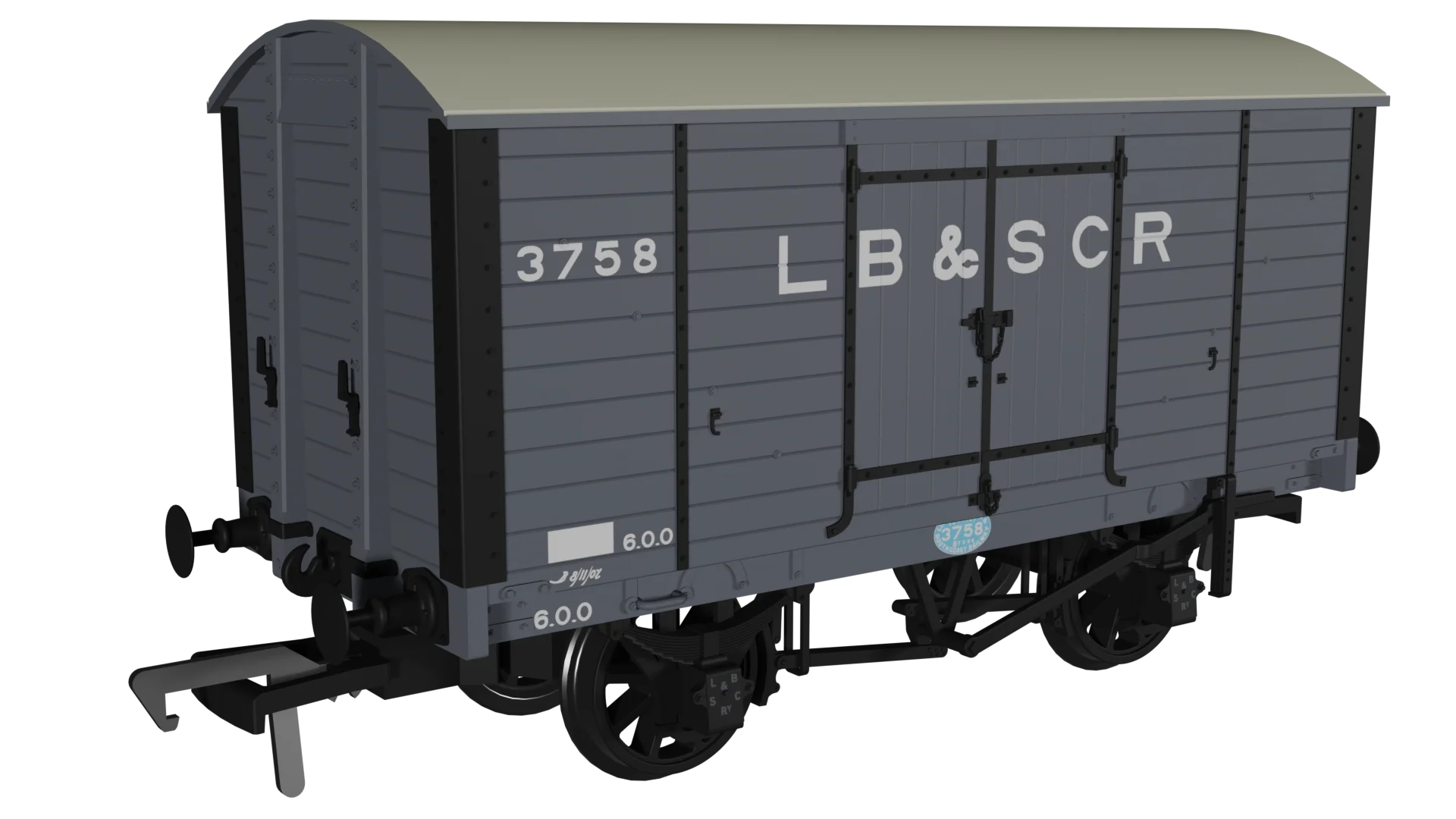 979001 LB&SCR Dia.8-Ton Goods Van LB&SCR No.3758