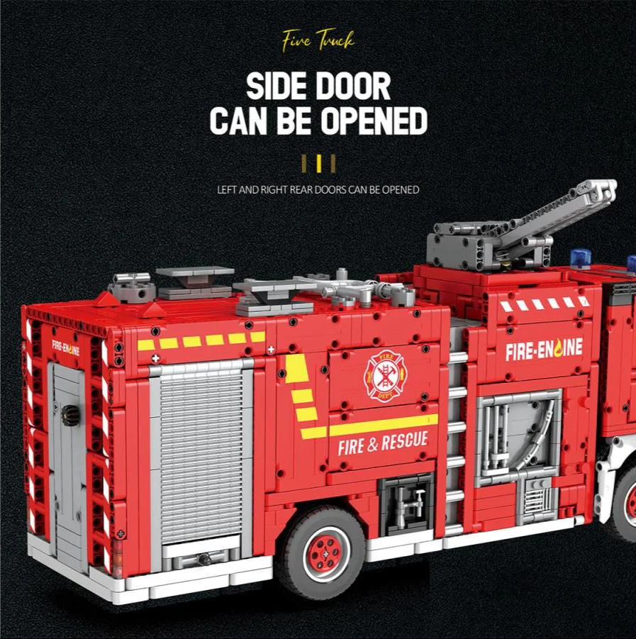 RC Fire Truck 2888pc Construction Set - Image 5