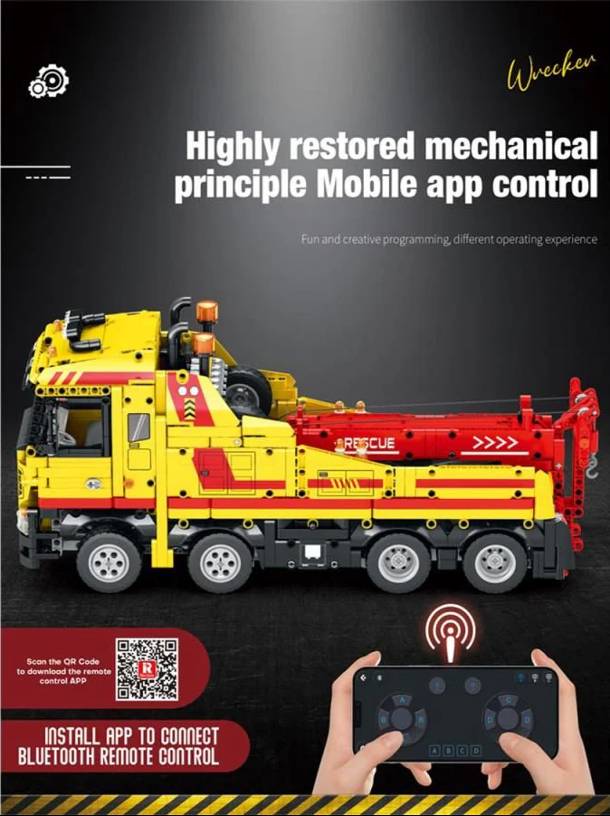 RC Rescue Truck 1910pc Construction Set - Image 3