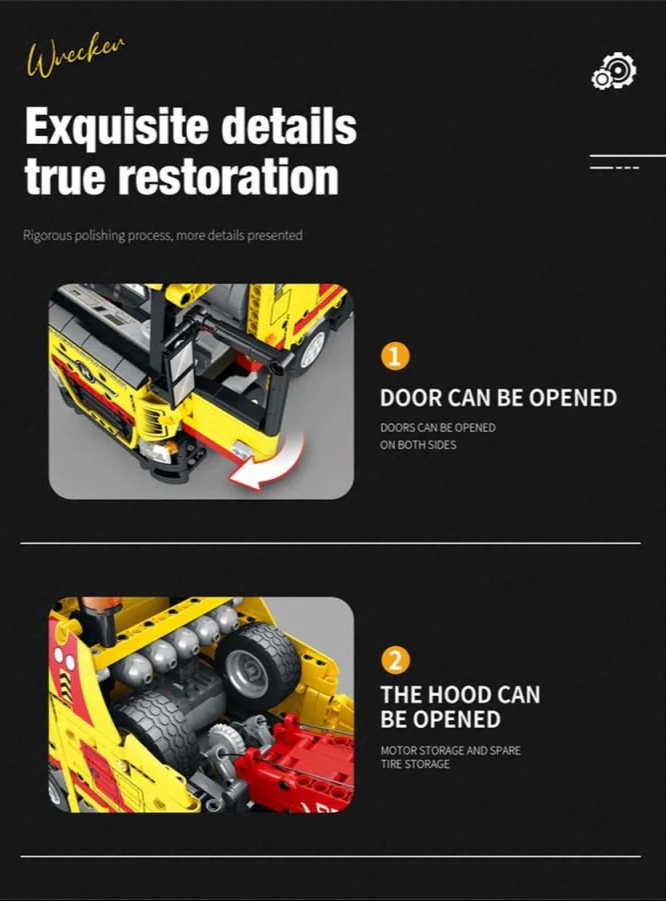 RC Rescue Truck 1910pc Construction Set - Image 5