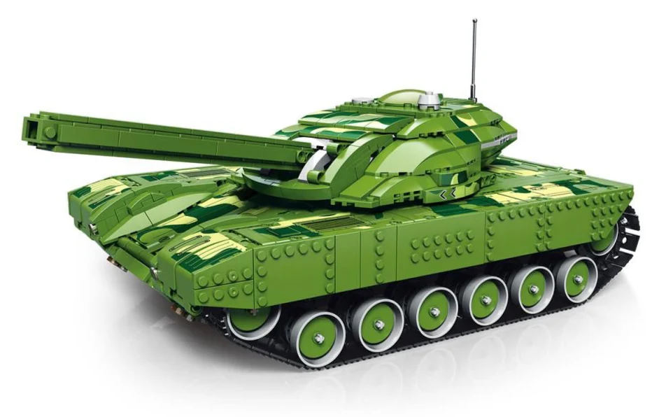 RC Canon Firing Tank 1516pc Construction Set