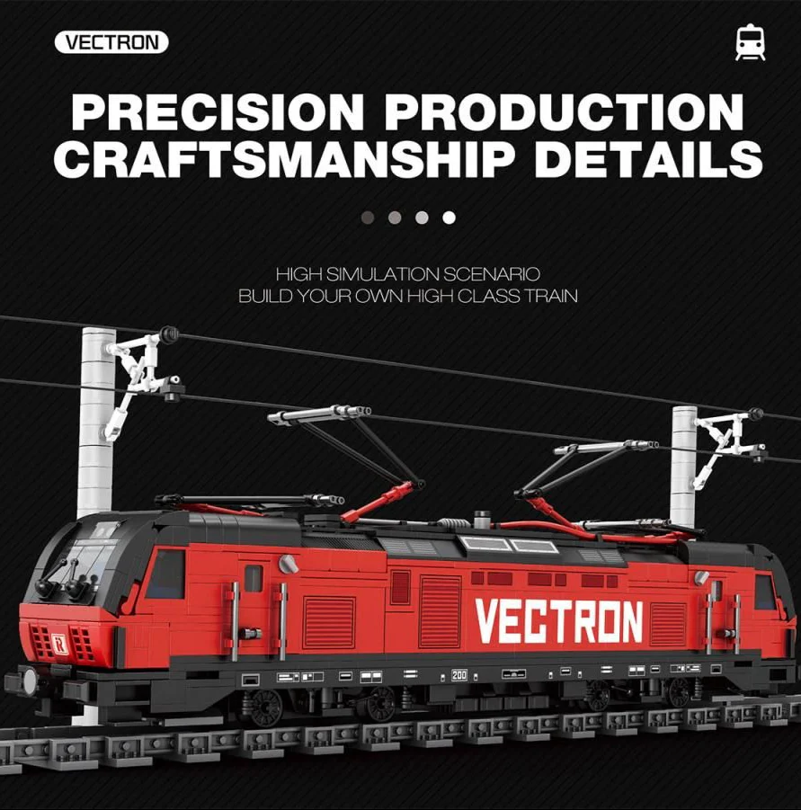 European Electric Locomotive 1889pc Construction Set - Image 4