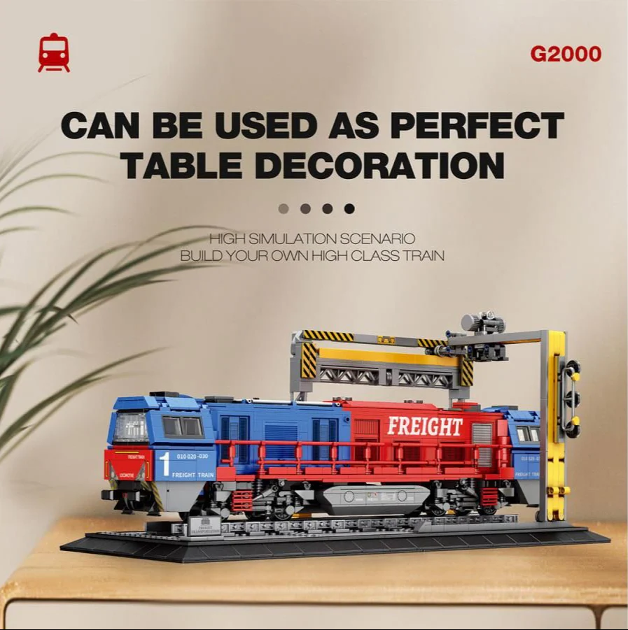 European Diesel Locomotive 1980pc Construction Set - Image 3