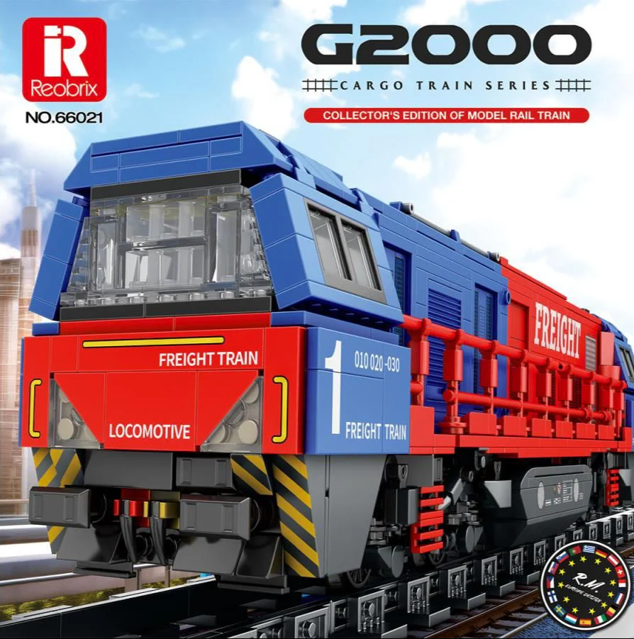 European Diesel Locomotive 1980pc Construction Set - Image 7