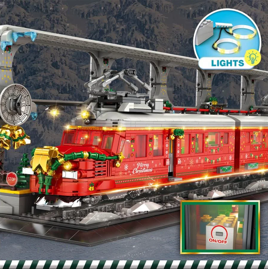 Christmas Train 2822pc Construction Set - Image 4