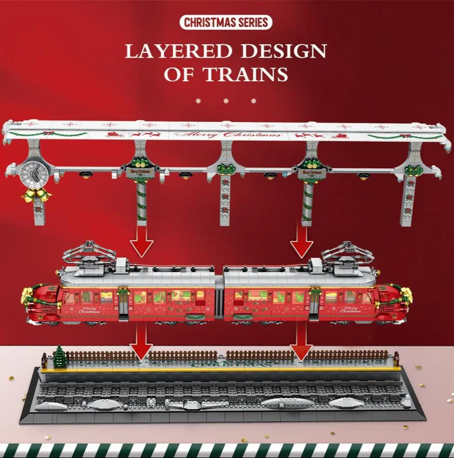Christmas Train 2822pc Construction Set - Image 5