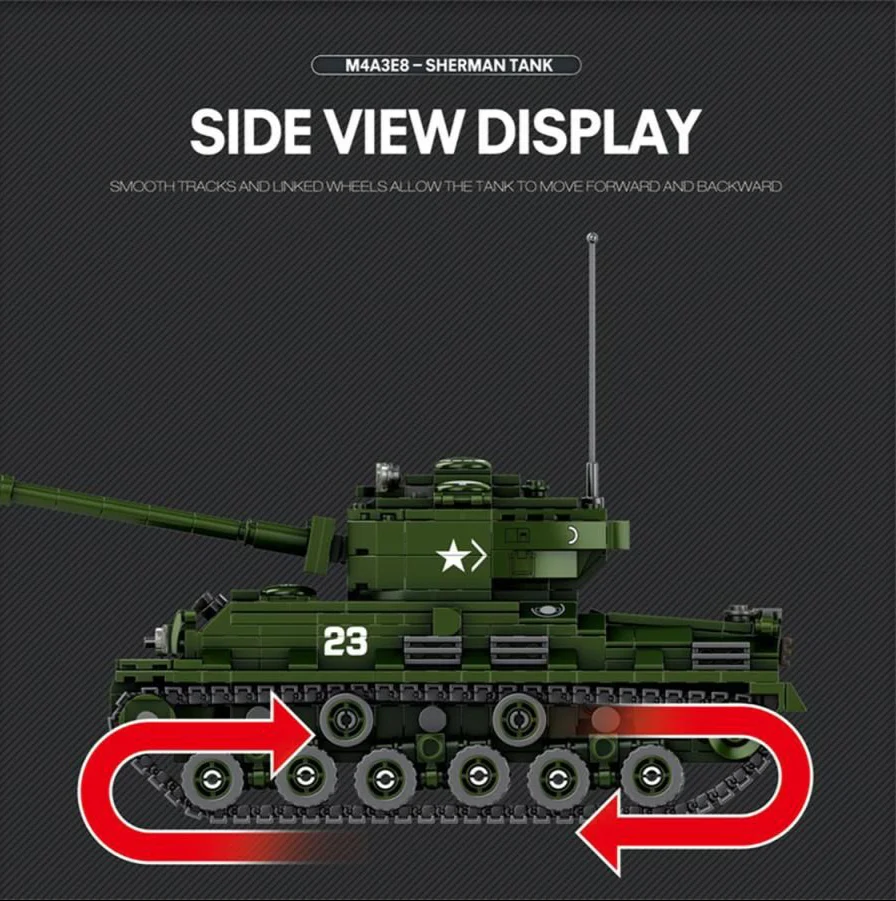 World of Tanks Sherman 836pc Construction Set - Image 4