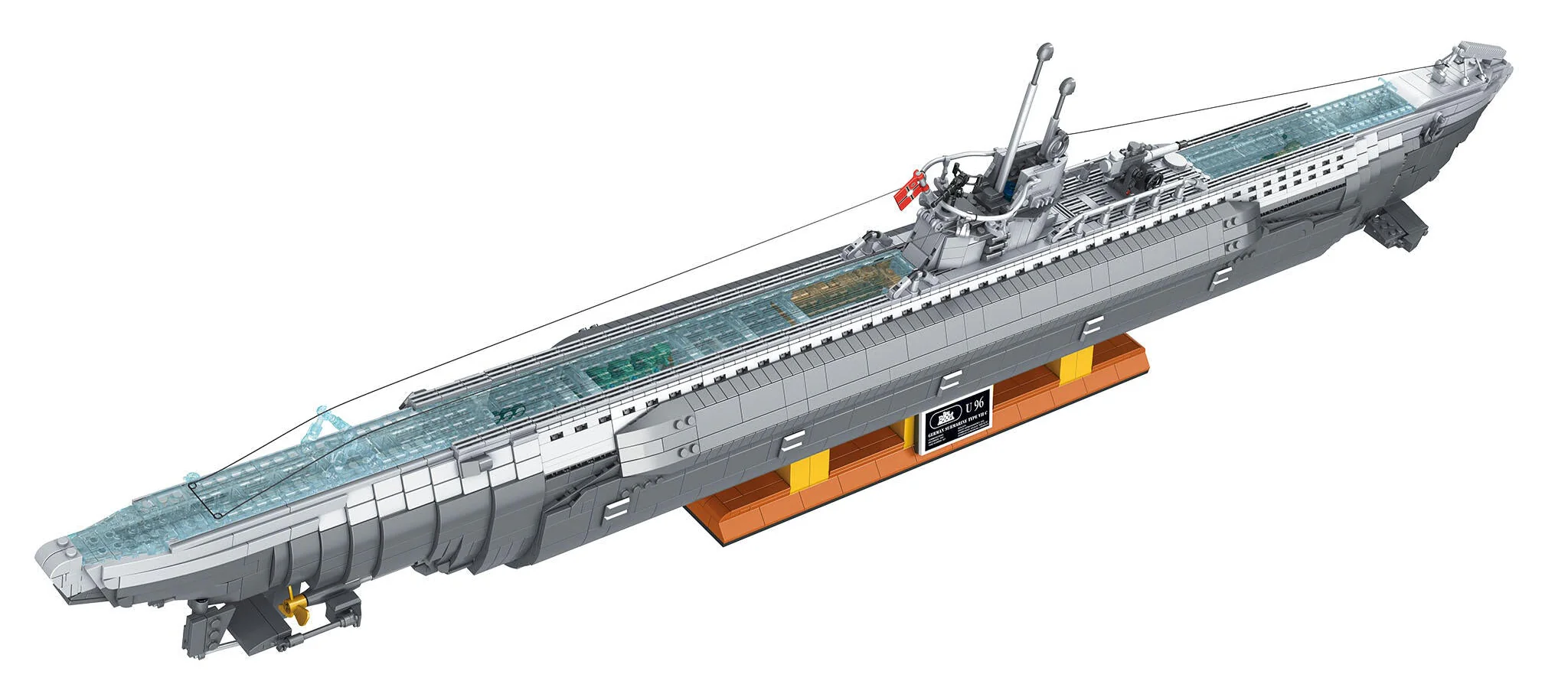 00960 Submarine "Das Boot" - Brick System Model Kit - Image 3