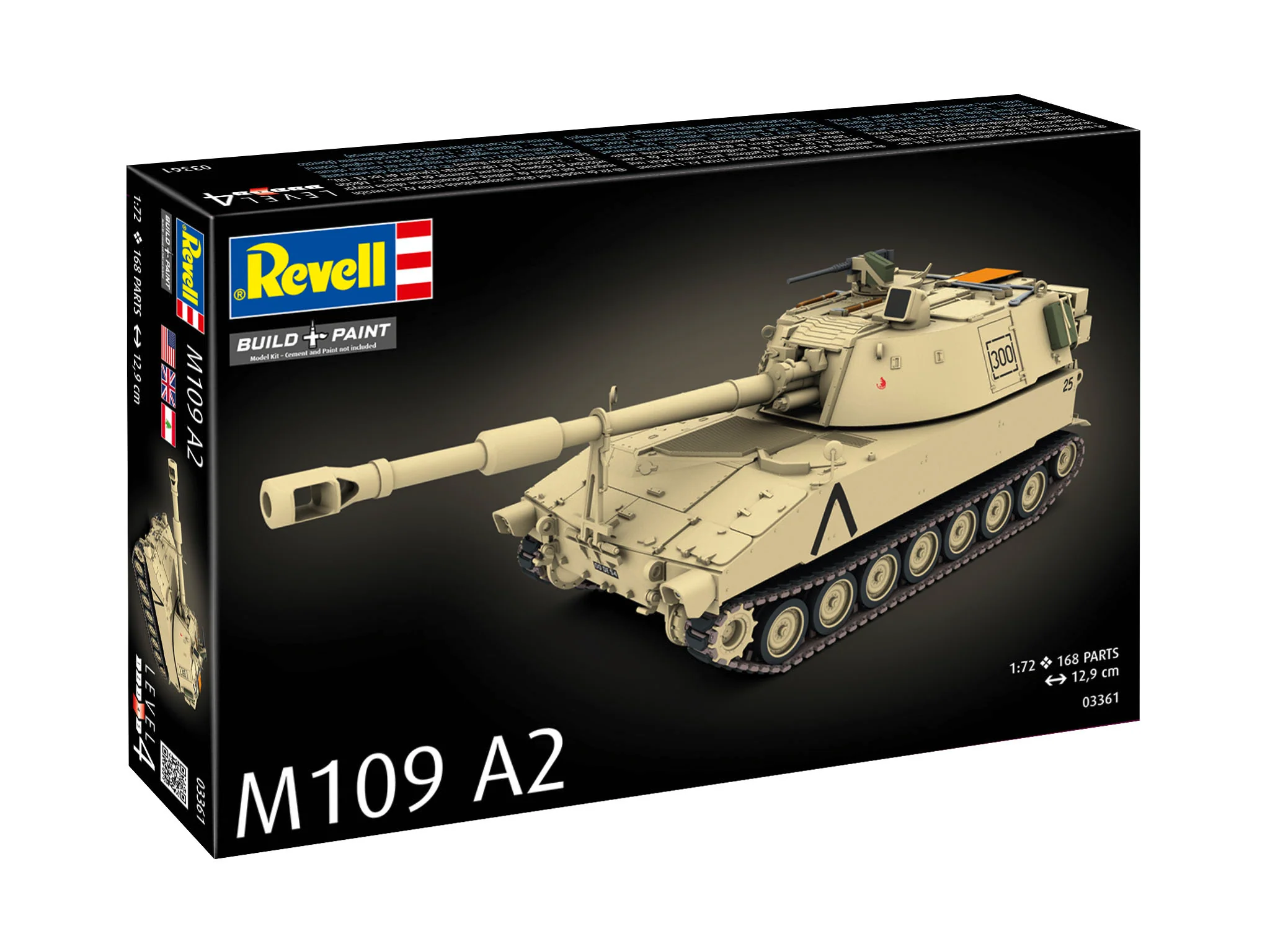 03361 US M109 A2 Tank Model Kit - Image 7