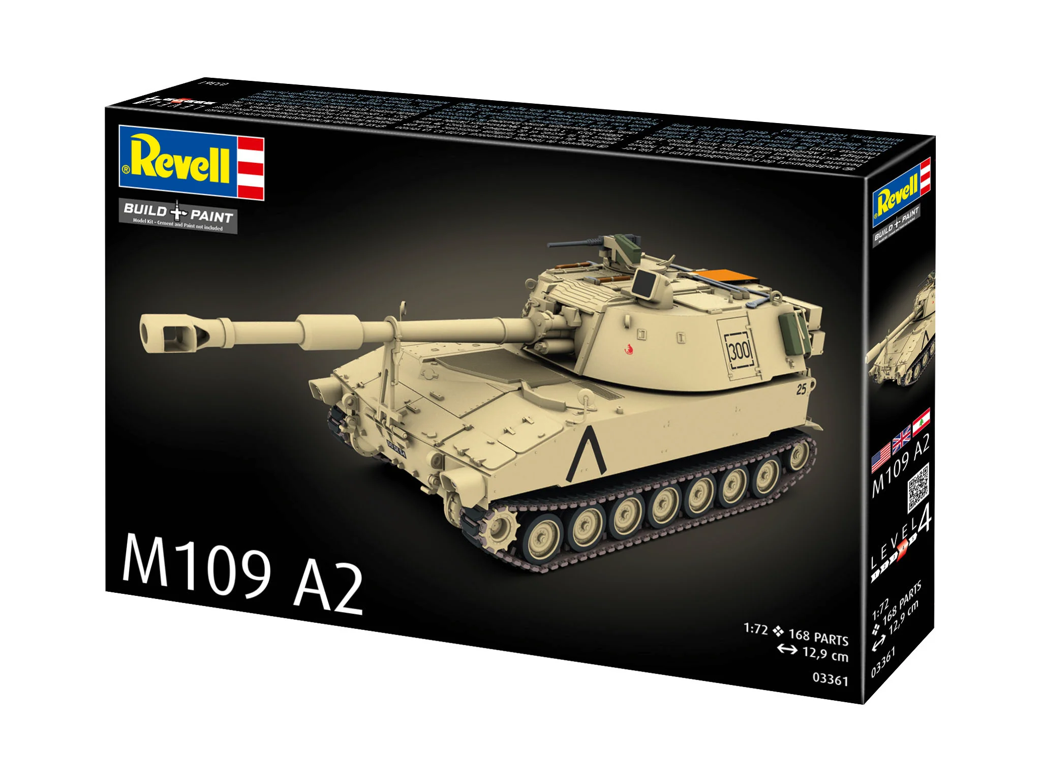 03361 US M109 A2 Tank Model Kit - Image 9